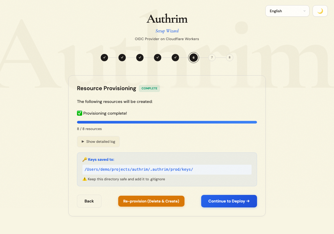 Provisioning in Progress